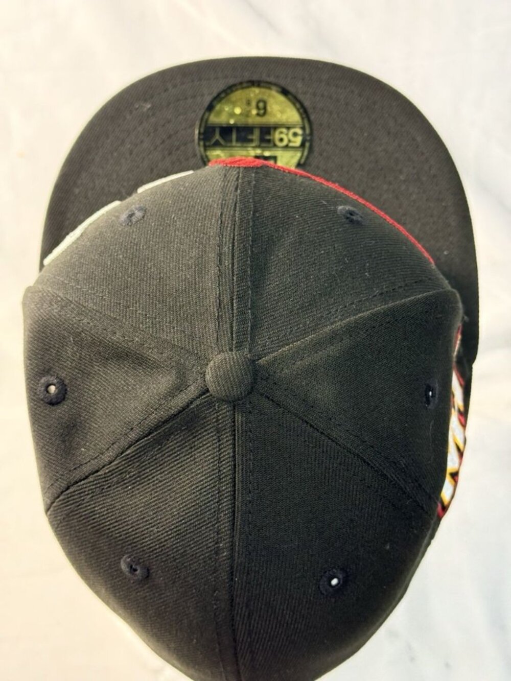 New Era Miami Heat 59 Fifty NBA Sz 6 7/8 Black Embroidered New Era Logo Classics - Picture 12 of 13